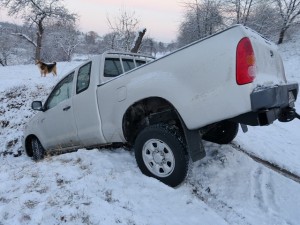 winter driving accident